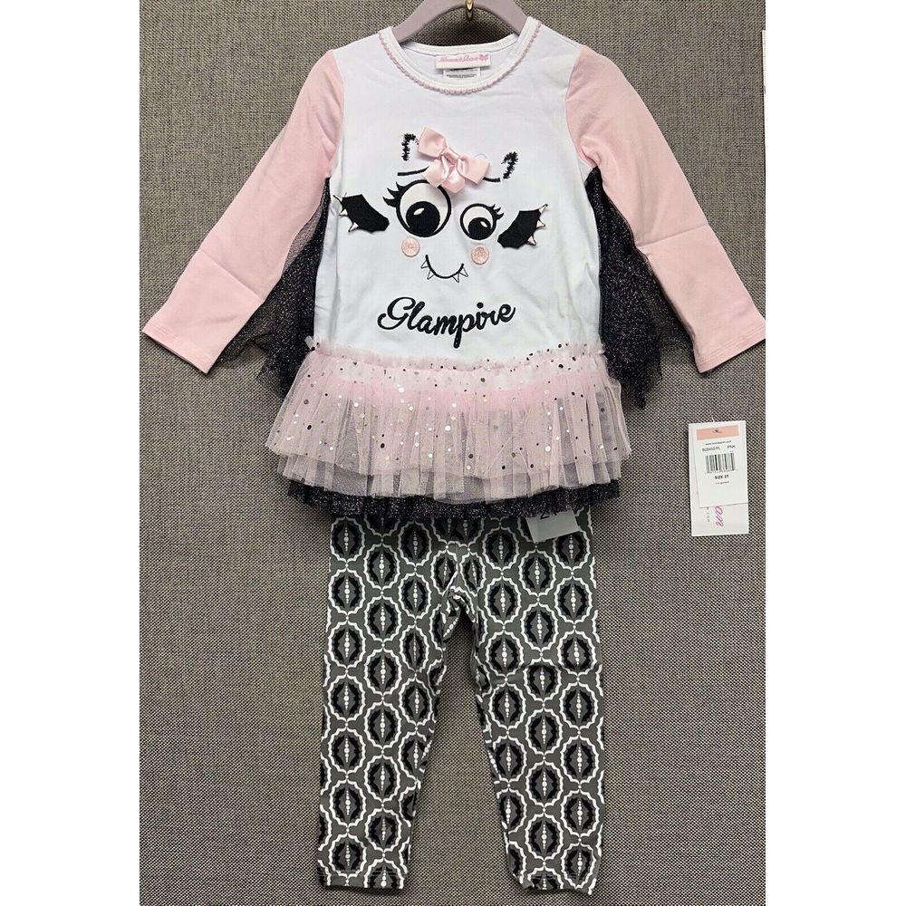 NEW BNWT Bonnie Jean Baby Halloween Outfit Clothes Vampire Size 2T